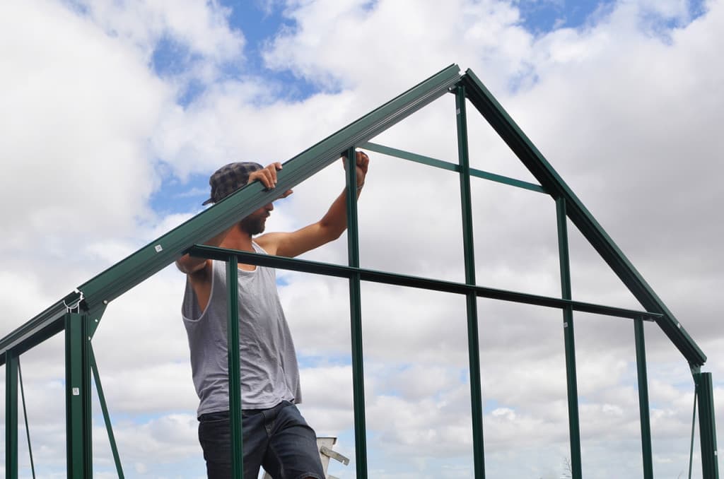 Building the Trulux glasshouse frame
